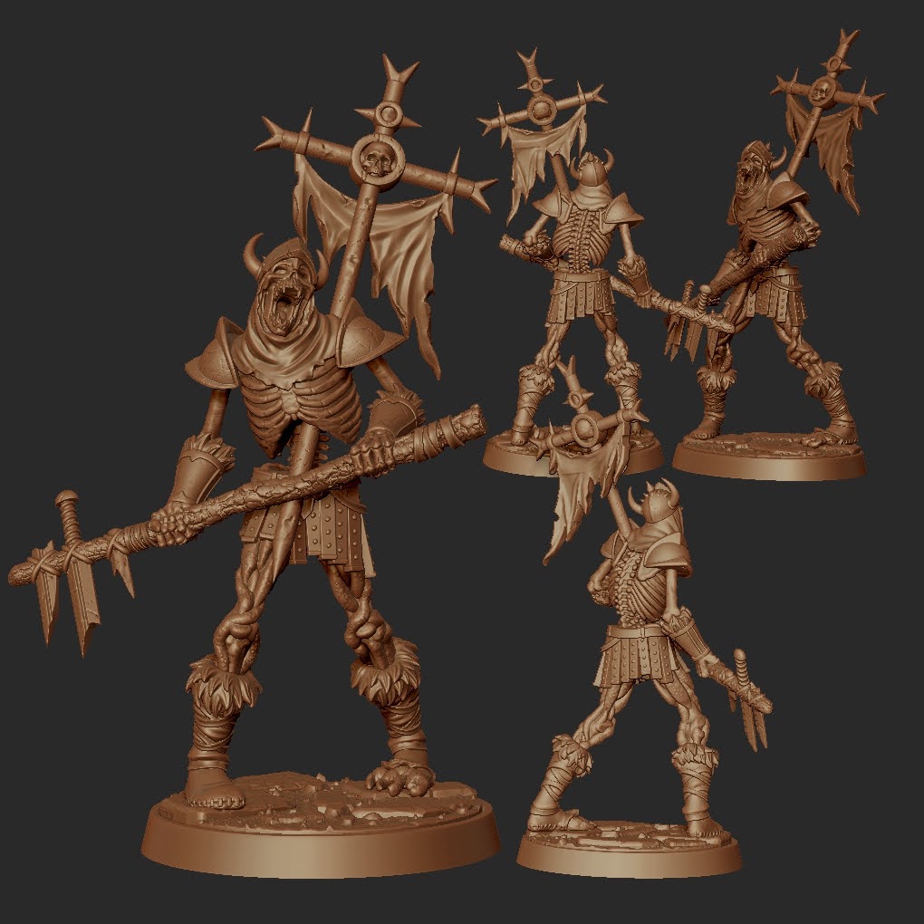 Esqueleto porta estandartes