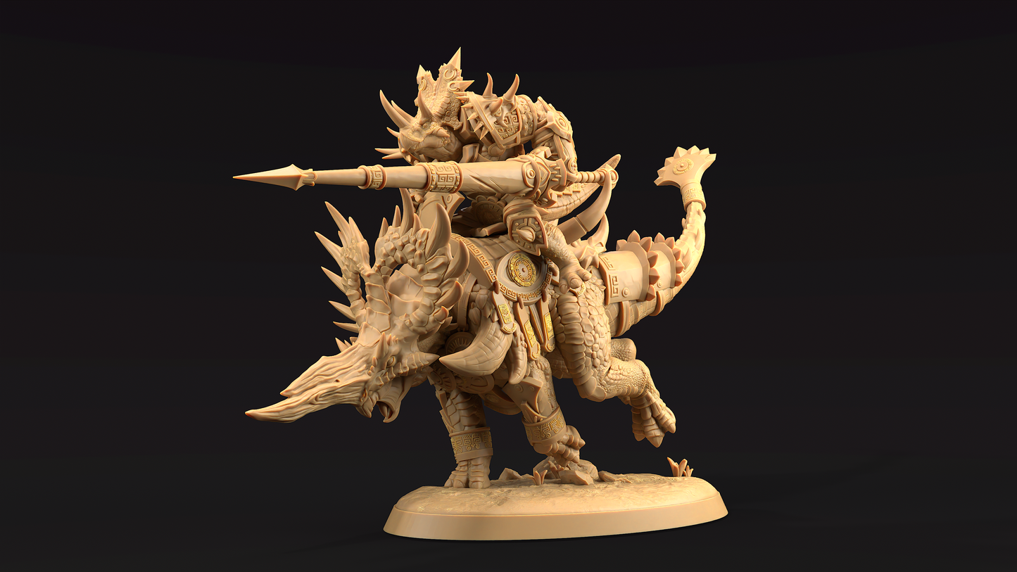 Triceratops Guerrero Jinete de Crucisaurio 3