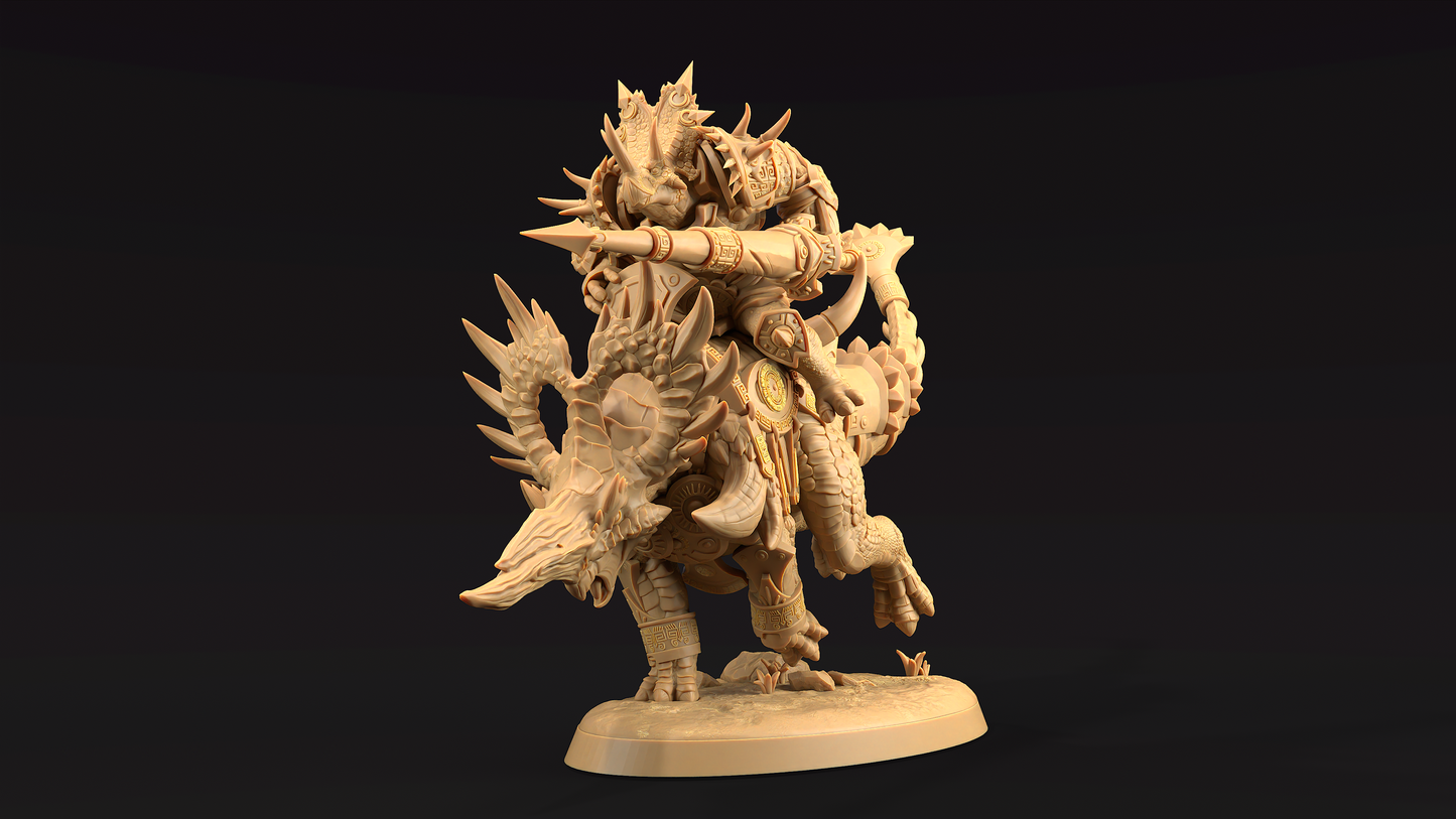 Triceratops Guerrero Jinete de Crucisaurio 3