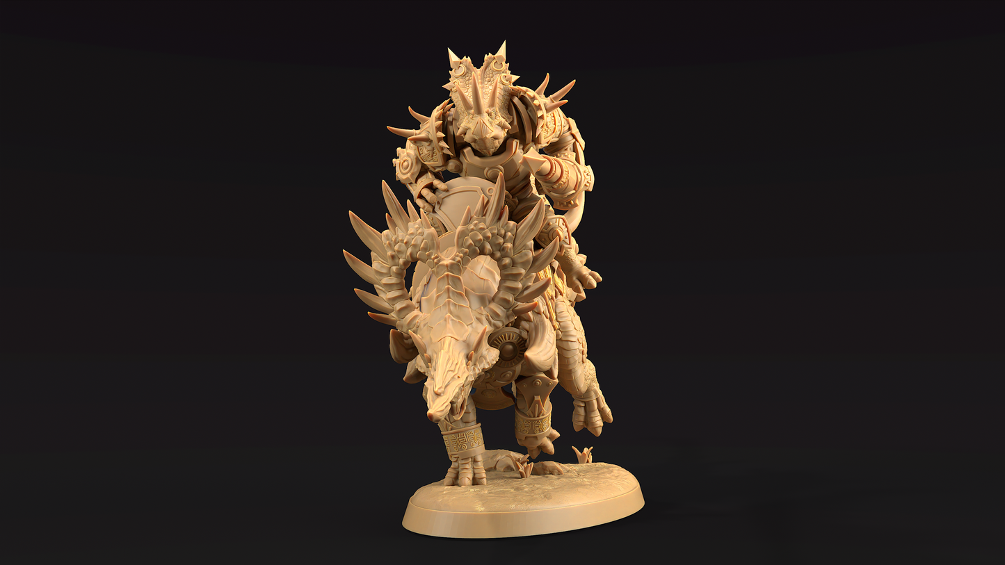 Triceratops Guerrero Jinete de Crucisaurio 3