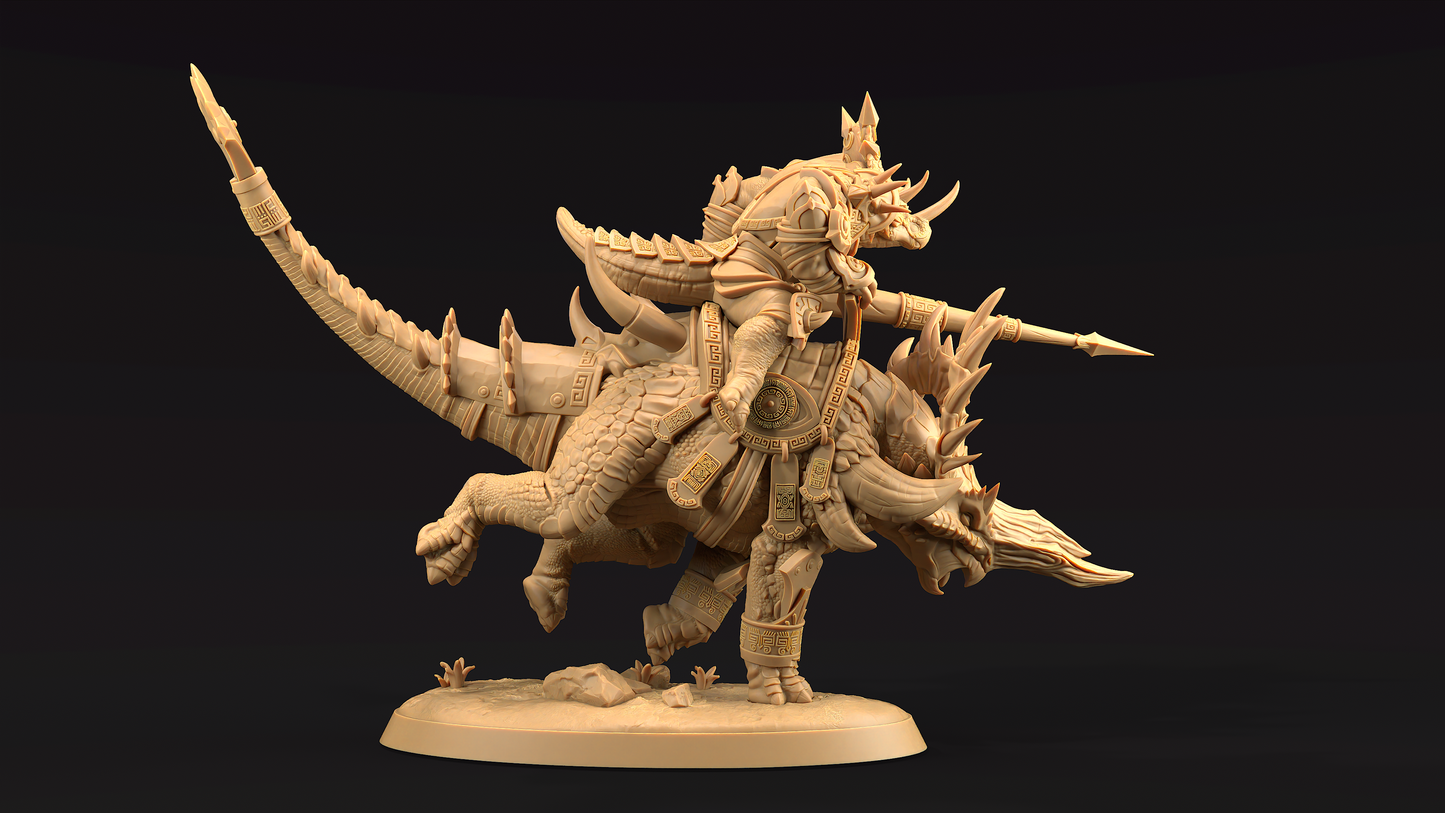 Triceratops Guerrero Jinete de Crucisaurio 3