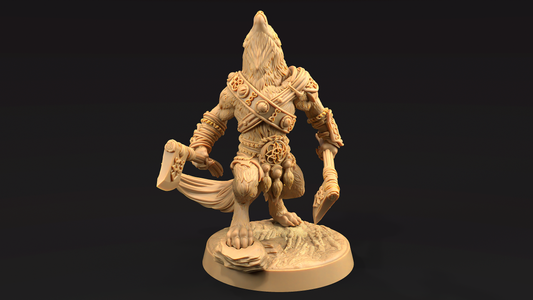 Cazador Lobo con Tomahawk 3