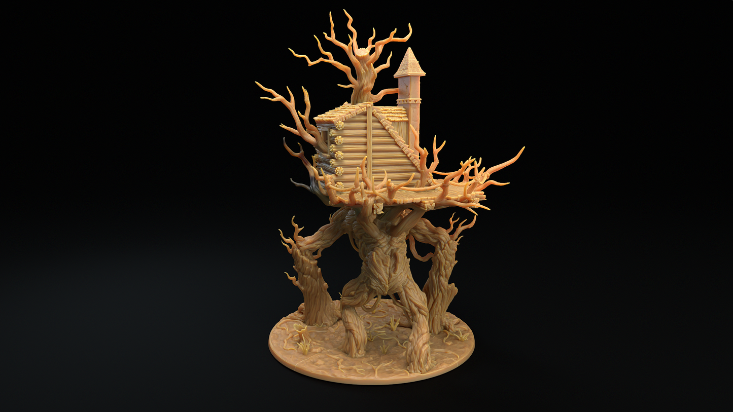 Ent gigante con casa - Arbol viviente