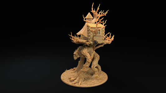 Ent gigante con casa - Arbol viviente