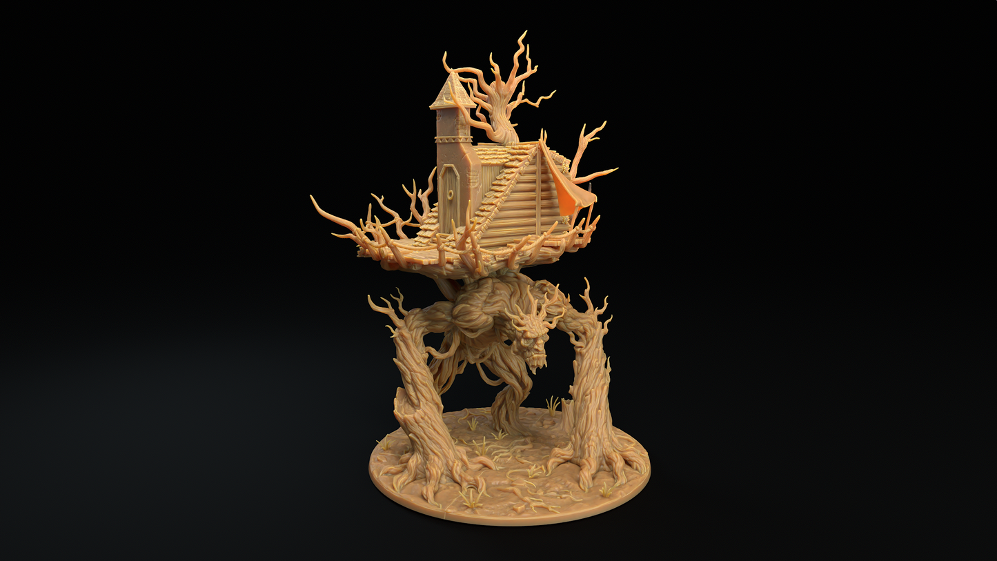 Ent gigante con casa - Arbol viviente