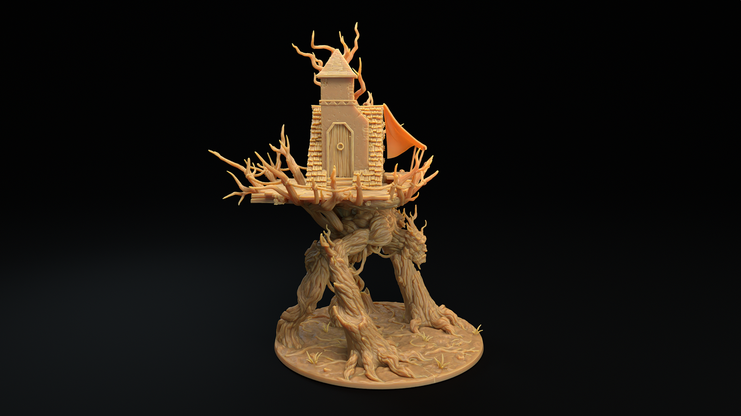 Ent gigante con casa - Arbol viviente