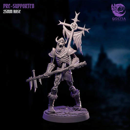 Esqueleto porta estandartes