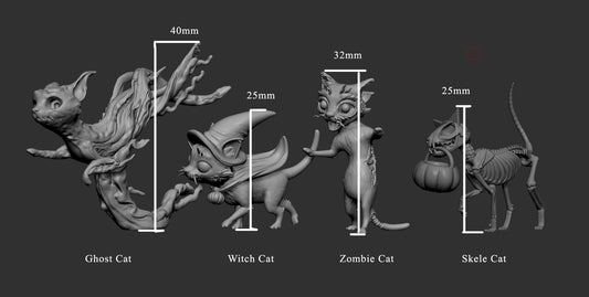 Pack de Gatos de Halloween