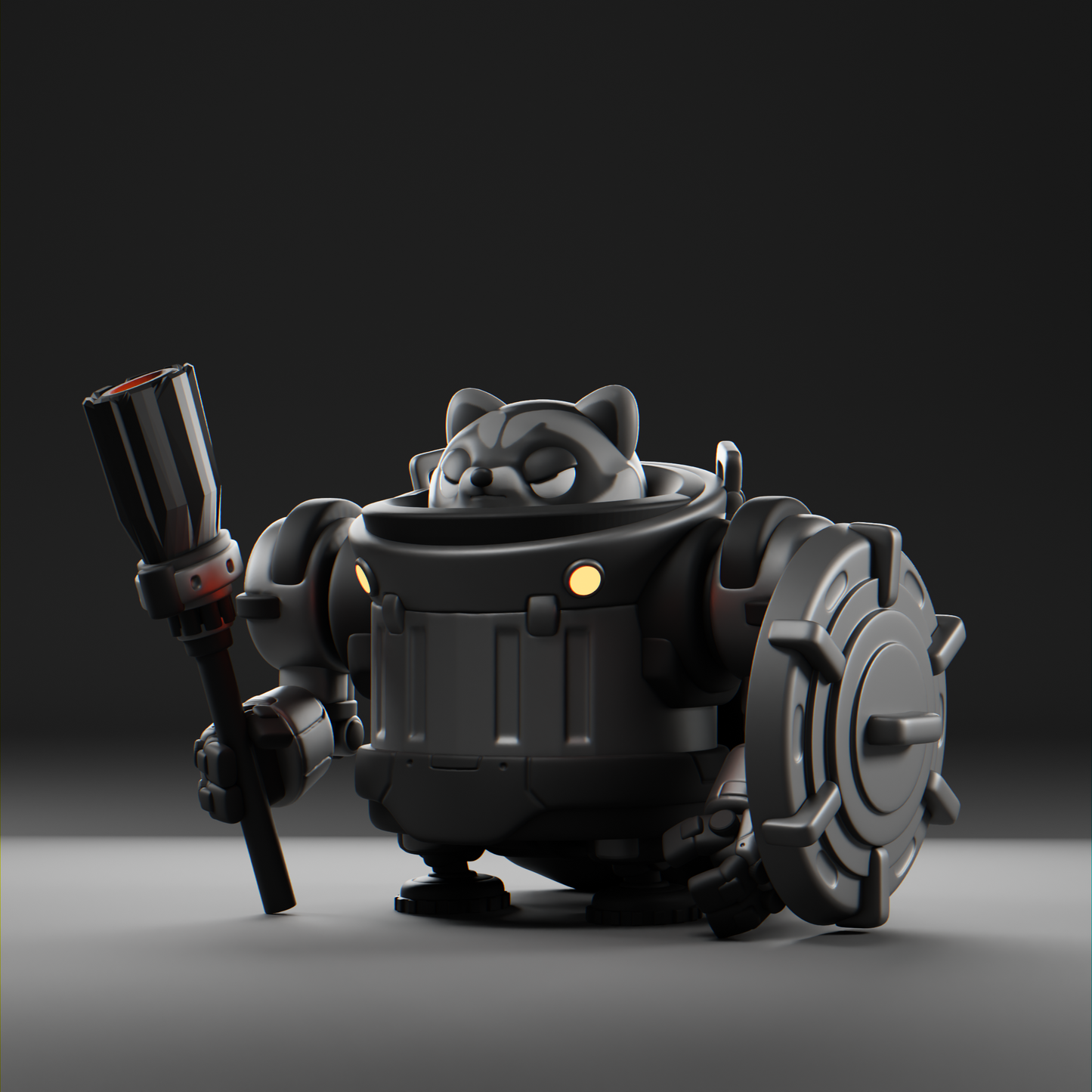 Raccoon Trash M.E.K Grumpii