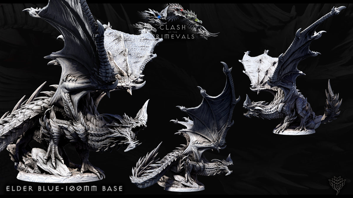 Dragón Azul Anciano