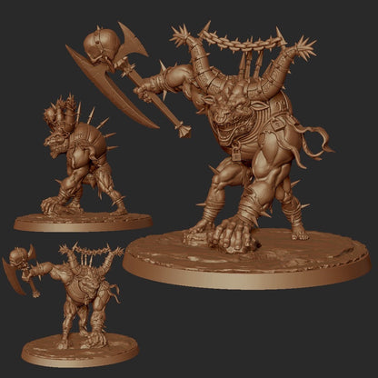 2 Minotauros Demoniacos - Sin Charger