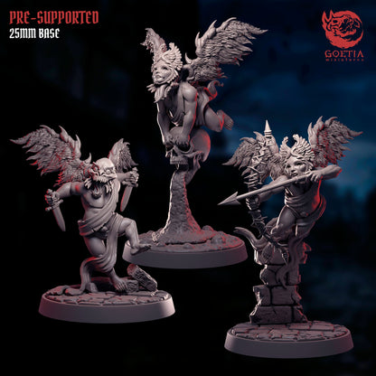 Pack de 3 Querubines Caídos - Angeles caidos