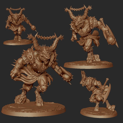 2 Minotauros Demoniacos - Sin Charger