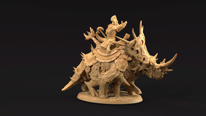 Triceratops Alto Monje Jinete de Brutaceratops