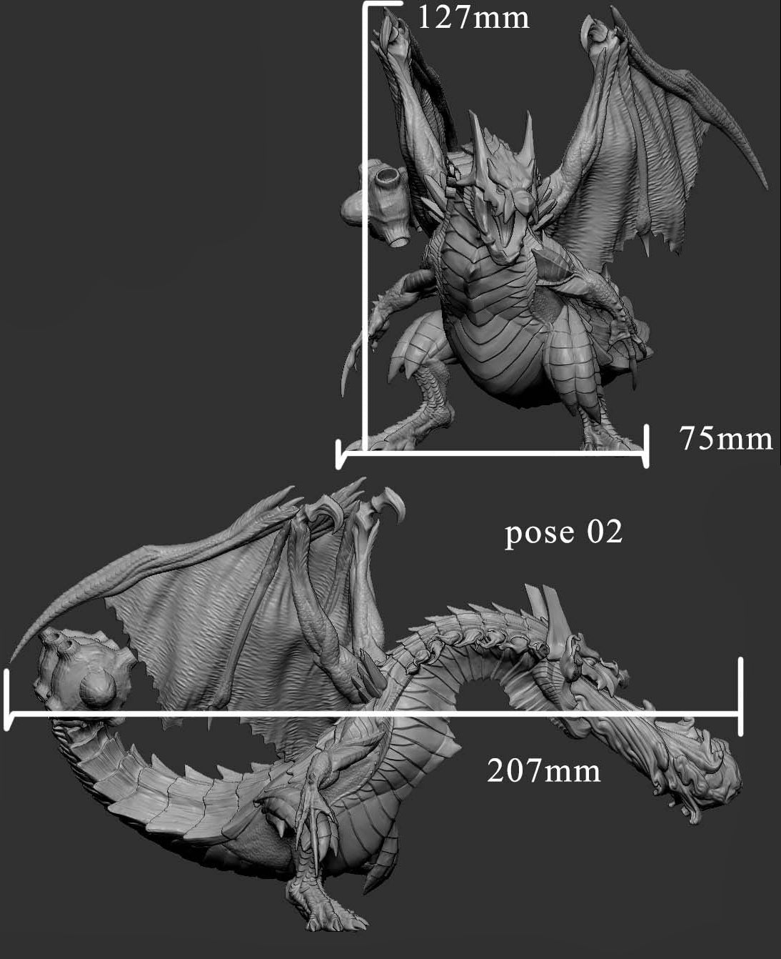 Charizard - Realista - Pose 1
