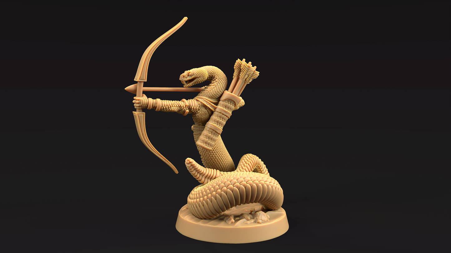 Guerrero Serpiente con Arco - Naga - Yuan-Ti