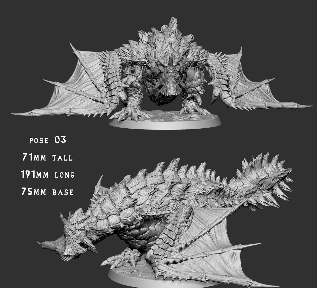 Gravios - Pose 3 Wyvern