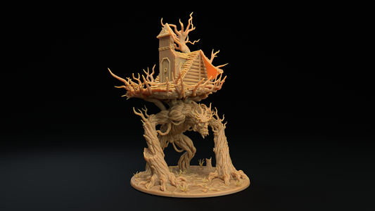 Ent gigante con casa - Arbol viviente