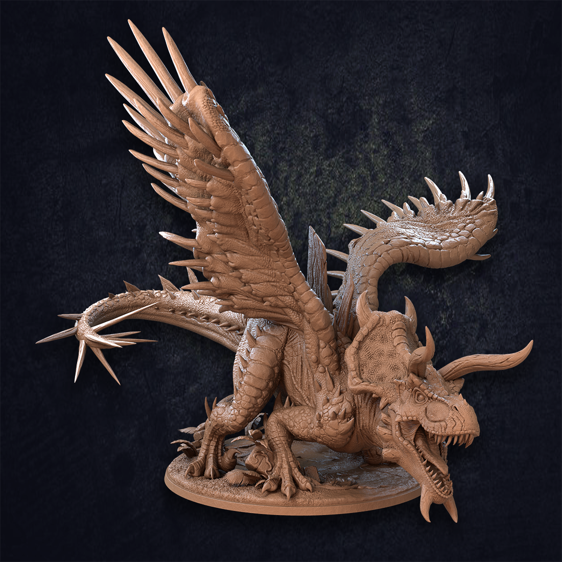 Dragón Stormkite - Dragón Rex Triceratops