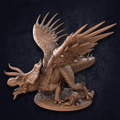 Dragón Stormkite - Dragón Rex Triceratops
