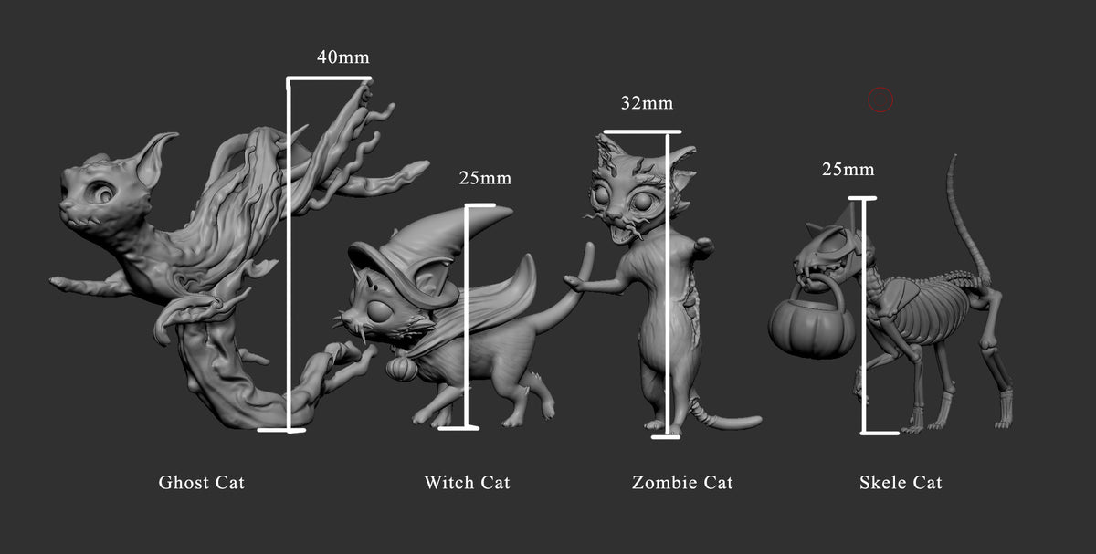 Pack de Gatos de Halloween