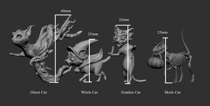 Pack de Gatos de Halloween