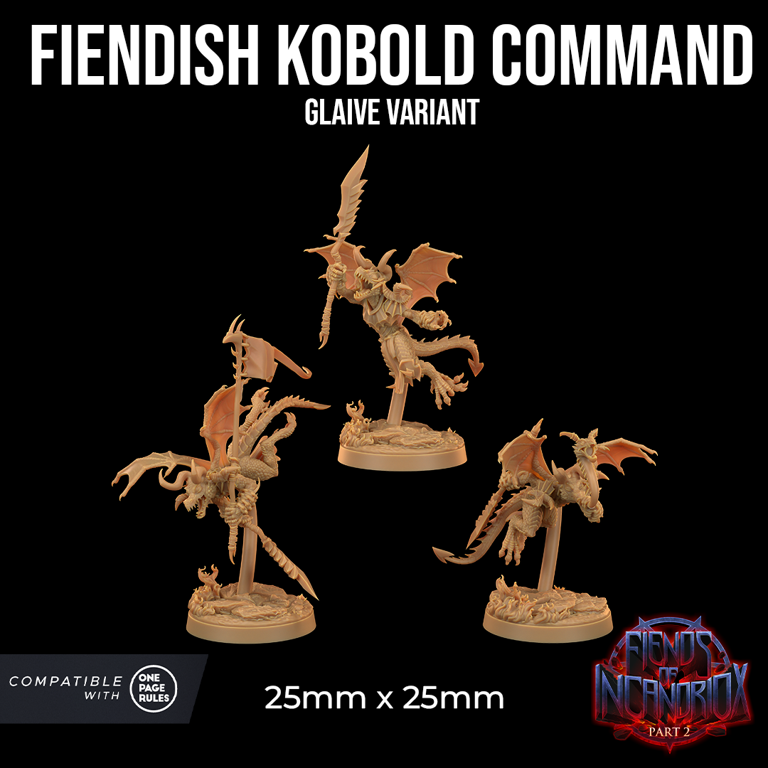 Comandantes Kobold Demoniacos (3 variantes de arma)