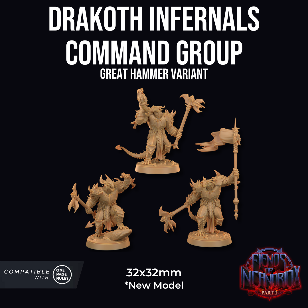 Escuadra de comando de Drakoth Acorazado / Martillo / Dragón