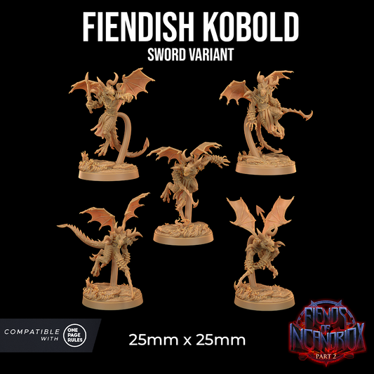 Infantería Kobold Demoniaca con espadas