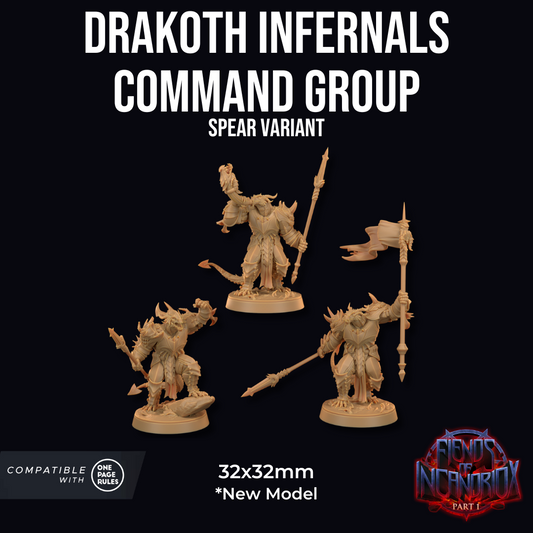 Escuadra de comando de Drakoth Acorazado / Lanzas/ Dragón