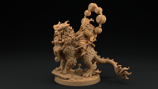 Samurai Celestial jinete de Komainu