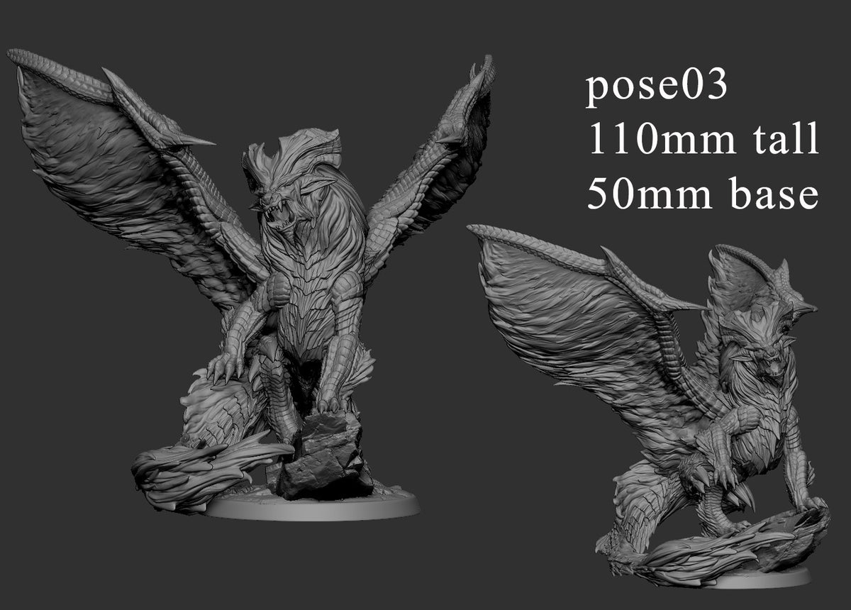 Teostra - Elder Dragon - Pose 3